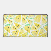 Gelbe Wassermelone-Scheiben-Verpackungspapier Schreibtischunterlage (Vorderseite)