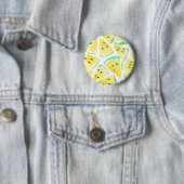 Gelbe Wassermelonen-Schnittmuster Button (Beispiel)