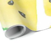 Gelbe Wassermelonen-Schnittmuster Geschenkpapier (Rolleneckpunkt)