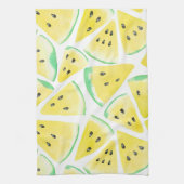 Gelbe Wassermelonen-Schnittmuster Küchentuch (Vertikal)