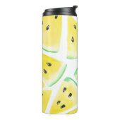 Gelbe Wassermelonen-Schnittmuster Thermosbecher (Nach links gedreht)