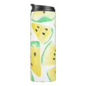 Gelbe Wassermelonen-Schnittmuster Thermosbecher (Nach rechts gedreht)