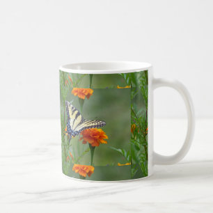 Gelbe weibliche Östliche Tigerschwalbenschwanz Kaffeetasse