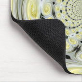 Gelbe weiche Cloud Swirl Mousepad (Ecke)