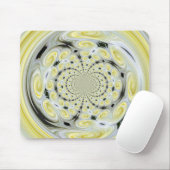 Gelbe weiche Cloud Swirl Mousepad (Mit Mouse)