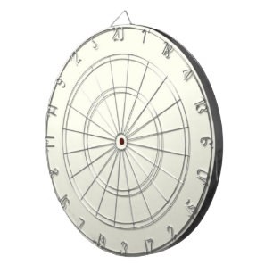 Gelbe weiche, helle, weiße Pastellfarbe Dartscheibe