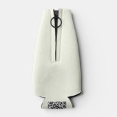 Gelbe weiche, helle, weiße Pastellfarbe Flaschenkühler (Rückseite)