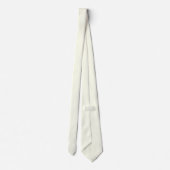 Gelbe weiche, helle, weiße Pastellfarbe Krawatte (Rückseite)