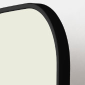 Gelbe weiche, helle, weiße Pastellfarbe Pickleball Schläger (Linke Seite)