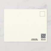 Gelbe weiche, helle, weiße Pastellfarbe Postkarte (Rückseite)