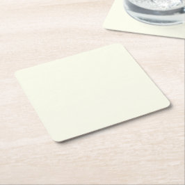 Gelbe weiche, helle, weiße Pastellfarbe Rechteckiger Pappuntersetzer