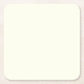 Gelbe weiche, helle, weiße Pastellfarbe Rechteckiger Pappuntersetzer (Vorderseite)