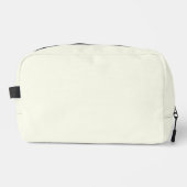 Gelbe weiche, helle, weiße Pastellfarbe Waschbeutel (Vorderseite)