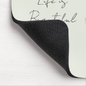 Gelbe Weiße Blumen Mousepad (Ecke)