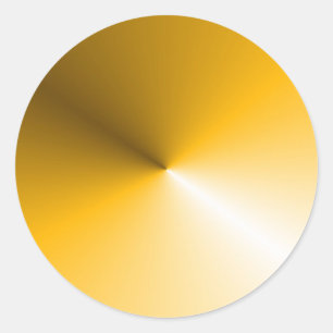 Gelbe weiße Farbleere Vorlage benutzerdefinierten  Runder Aufkleber