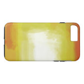Gelbe, weiße Farbtöne Abstrakte Kunstwerke Case-Mate iPhone Hülle (Rückseite (Horizontal))