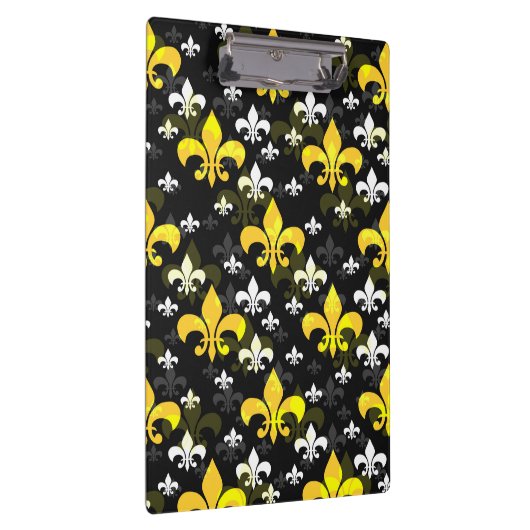 Gelbe weiße Lilie Klemmbrett (Rechts)