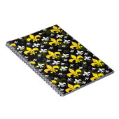 Gelbe weiße Lilie Notizblock (Rechte Seite)