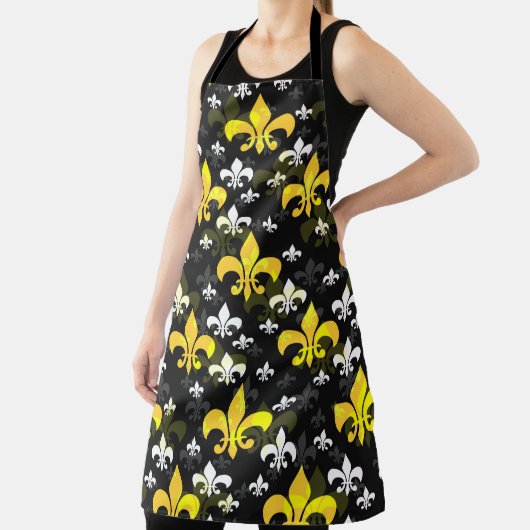 Gelbe weiße Lilie Schürze (InSitu)