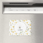 Gelbe weiße Löwenzahn Blumen Liebe Magnet (In Situ (Geschirrspüler))