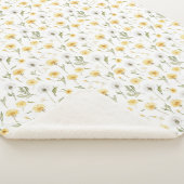 Gelbe weiße Löwenzahnblumen Sherpadecke (3/4)