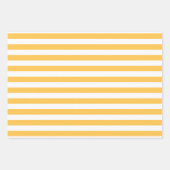 Gelbe weiße Muster Gingham Dots Streifen Geschenkpapier Set (Vorderseite 2)
