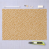 Gelbe weiße Polka Dots Herbst Stilvoll Seidenpapier (Handwerk)