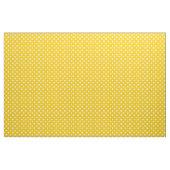 Gelbe weiße Polka Dots Textil Stoff (Yard (91,4 cm))