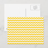 Gelbe, weiße Schleuder Postkarte (Vorne/Hinten)