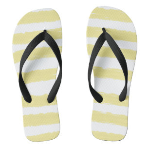 Gelbe weiße Streifen Badesandalen