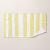 Gelbe weiße Streifen Badhandtuch Set (Handtuch)
