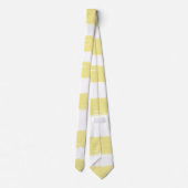 Gelbe weiße Wasserfarben Streifen Krawatte (Rückseite)