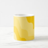 Gelbe Wellen Kaffeetasse (Mittel)