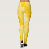 Gelbe Wellen Leggings (Rückseite)