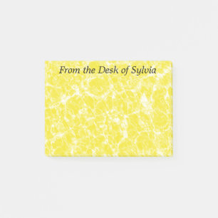 Gelbe Wellen Personalisierter Post It Notiz