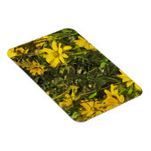 Gelbe Wildblume Abstrakt Magnet (Rechte Seite)