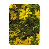 Gelbe Wildblume Abstrakt Magnet (Vertikal)