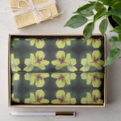 Gelbe Wildblume Abstraktes Muster Seidenpapier (Geschenk)