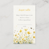 Gelbe Wildblume Bienenwaschmaschine Kinderdusche Begleitkarte (Vorderseite)