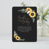 Gelbe Wildblume Blumenbücher für Baby Begleitkarte (Stehend Vorderseite)