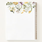 Gelbe Wildblume Blumenkohl Rezept Buch (Rückseite)