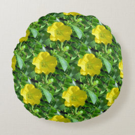 Gelbe Wildblume - Blumenwirbel Kissen