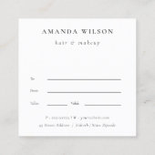 Gelbe Wildblume Boho Blumengeschenkgutschein Quadratische Visitenkarte (Rückseite)