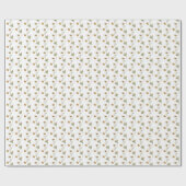 Gelbe Wildblume Botanische Hütte Geschenkpapier (Flach)