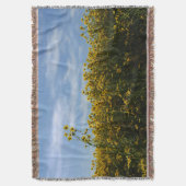 Gelbe Wildblume Decke (Vorderseite Vertikal)