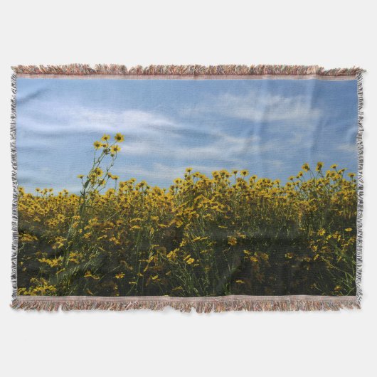 Gelbe Wildblume Decke (Vorderseite)