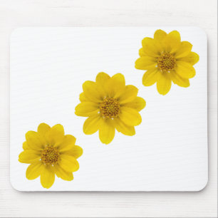 Gelbe Wildblume-Diagonale Mousepad