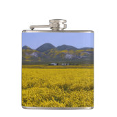 Gelbe Wildblume Flachmann (Vorderseite)