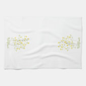 Gelbe Wildblume Geschirrtuch (Horizontal)