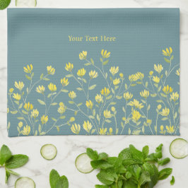 Gelbe Wildblume Geschirrtuch